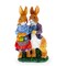 Loving Easter Bunny Pair Figurine With Festive Basket 6.2 Inches Tall